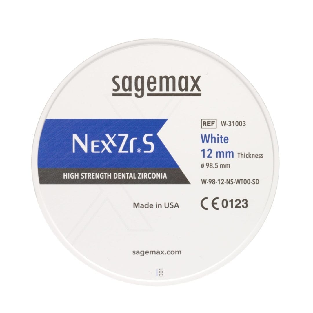 NexxZr S HIGH STRENGTH DENTAL ZIRCONIA Sagemax